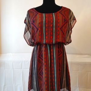 Large Dress Skirt Romper Lined Multi Color Multi Pattern